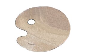 WOODEN OVAL SHAPED PAINTING PALETTE 24X30  ARTIME
